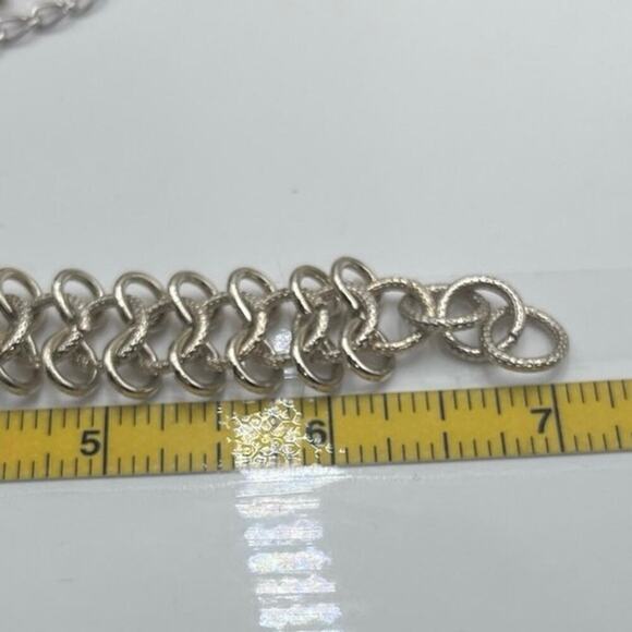 Lulu Frost for J. crew Gold Tone Rhinestone Cluster Statement  bracelet - Picture 8 of 13